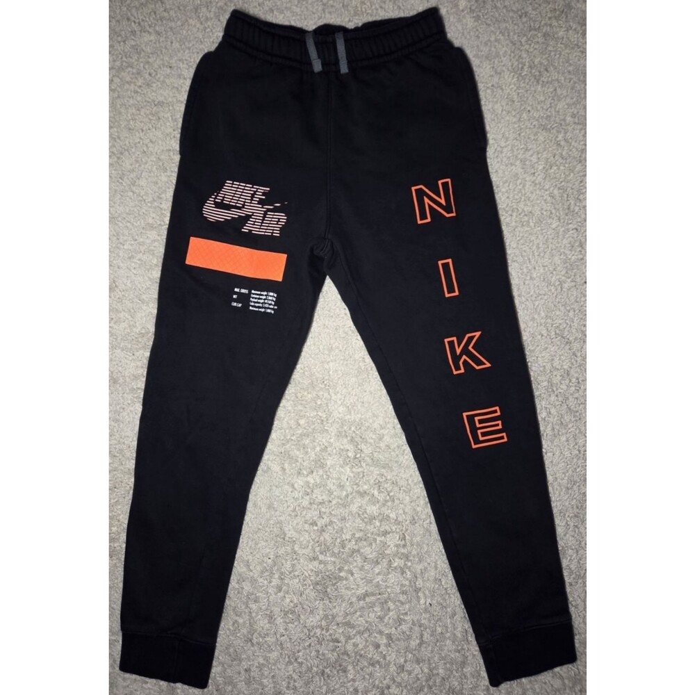 Nike Air Under Construction Jogger Sweatpants Black Fleece Small Just Do It